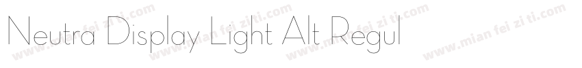 Neutra Display Light Alt Regular字体转换